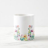 オーダーメイド 水彩花柄 マグカップ (中央)