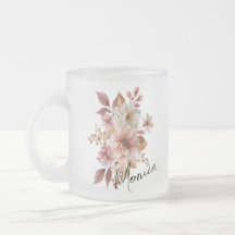 オーダーメイド 水彩花柄 マグカップ