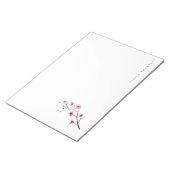 オーダーメイド 水彩 桜の花 ノートパッド (アングル)