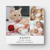 オーダーメイド 猫の思い出フォトコラージュ フォトプラーク (正面)