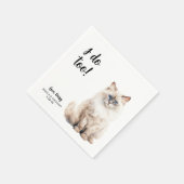 オーダーメイド 猫の結婚式 スタンダードカクテルナプキン (角)