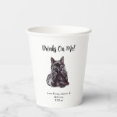 オーダーメイド 猫の結婚式 紙コップ (裏面)