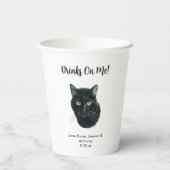 オーダーメイド 猫の結婚式 紙コップ (裏面)