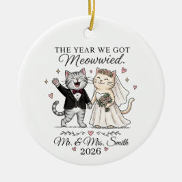 オーダーメイド 猫 結婚式 クリスマス オーナメント