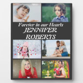 オーダーメイド 現代葬儀 6枚 写真コラージュ フォトプラーク (正面)
