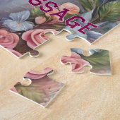オーダーメイド 白いユニコーンの肖像画 ジグソーパズル (側面)