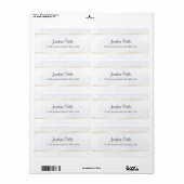 オーダーメイド 白大理石 偽金 手書きテンプレート ラベル (フルシート)