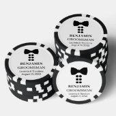 オーダーメイド 白黒 ウェディング  ポーカーチップ (積み重ね)