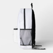 オーダーメイド 白 名前入り リュック (右)