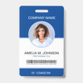 オーダーメイド 社員写真IDカード バッジ (表面)