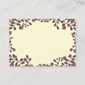 オーダーメイド 秋の花フレーム スイート ボーホー フラワーズ プレイスカード (正面)