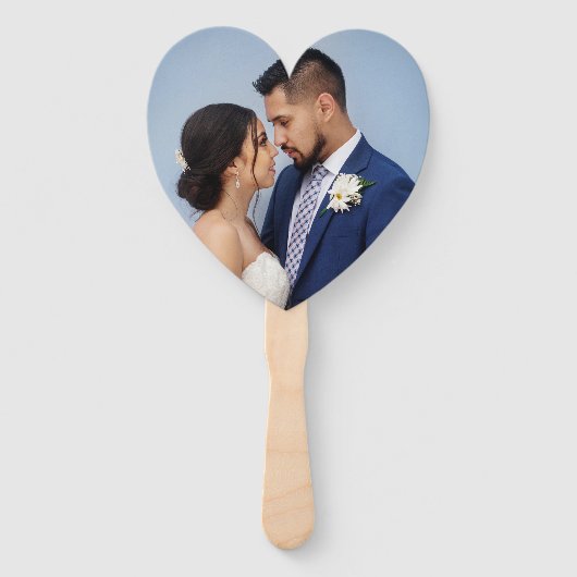 オーダーメイド 結婚式 夫婦 写真 ハンドファン (正面)