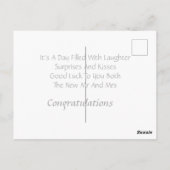 オーダーメイド 結婚祝い ポストカード (裏面)