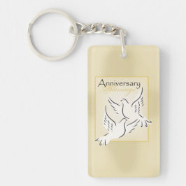オーダーメイド 結婚記念日の祝福 キーホルダー