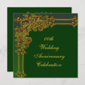 オーダーメイド 結婚記念日パーティー招待状 招待状 (正面/裏面)