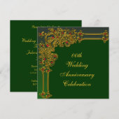 オーダーメイド 結婚記念日パーティー 招待状 (正面/裏面)