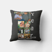 オーダーメイド 結婚1周年 7枚写真コラージュ クッション (裏面)