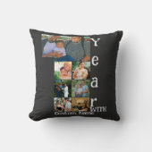 オーダーメイド 結婚1周年 7枚写真コラージュ クッション (正面)