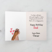 オーダーメイド 英語 フクハウンド 誕生日カード サンキューカード (内部)