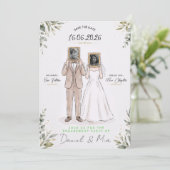 オーダーメイド 記念日パーティーポスター 結婚式の保存 招待状 (スタンド正面)