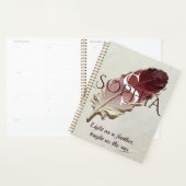 オーダーメイド 赤い羽根 名前 モノグラム プランナー手帳 (ディスプレー)