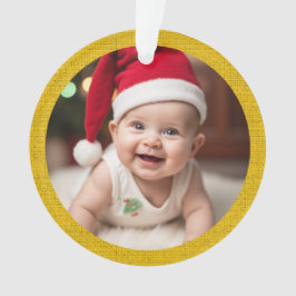 オーダーメイド 赤ちゃんの初めてのクリスマス アクリル オーナメント