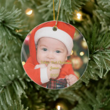 オーダーメイド 赤ちゃんの最初のクリスマス オーナメント – 顧客