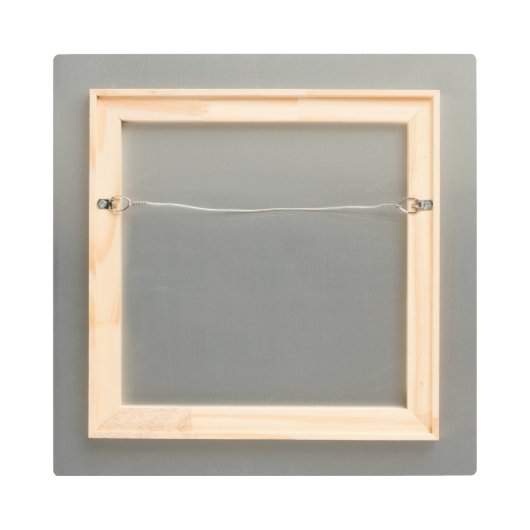 オーダーメイド 赤 緑 輝く星の名前 ベビー寝室 メタルプリント (裏面)