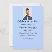 オーダーメイド 追悼サービス バイク マシン チャッパー 招待状 (裏面)