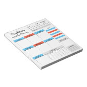オーダーメイド 週間プランナー カスタムメモ帳 ノートパッド (アングル)