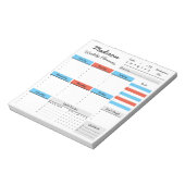 オーダーメイド 週間プランナー カスタムメモ帳 ノートパッド (回転)