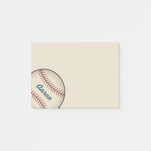オーダーメイド 野球 スポーツ 付箋 ギフト (正面)