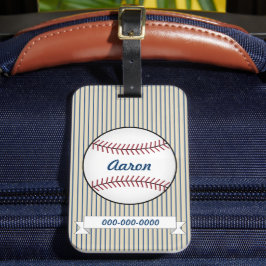 オーダーメイド 野球 スポーツ 荷物タグ ギフト ラゲッジタグ