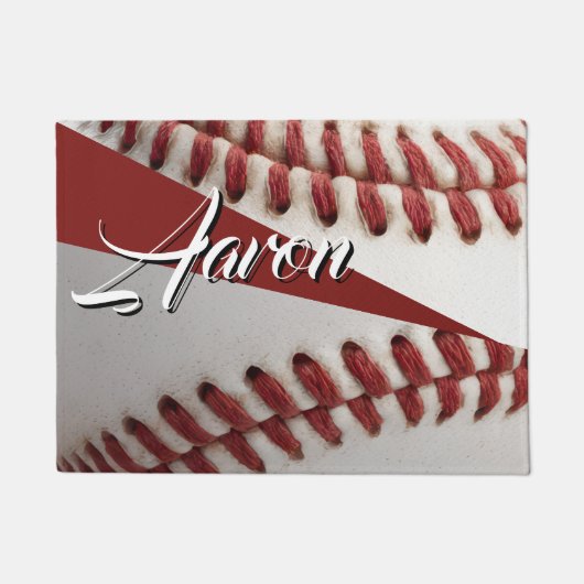  オーダーメイド 野球 ドアマット (正面)