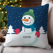 オーダーメイド 雪だるまの少年 クリスマス クッション