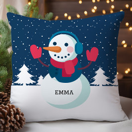 オーダーメイド 雪だるま クリスマス クッション