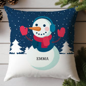 オーダーメイド 雪だるま クリスマス クッション