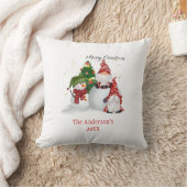 オーダーメイド 雪だるま グノーム クリスマス クッション (ブランケット)
