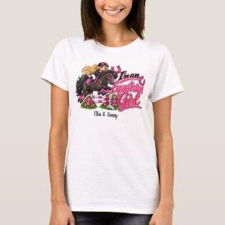 オーダーメイド 馬 競技 ティーン・女性Tシャツ Tシャツ
