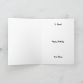 オーダーメイド 馬 競馬 誕生日カード カード (内部)