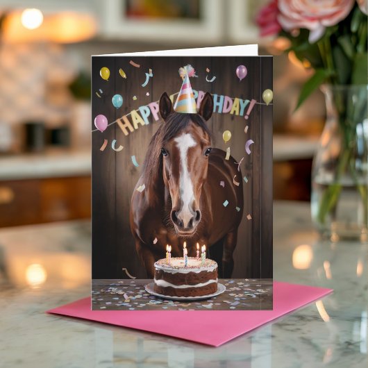 オーダーメイド 馬 誕生日 カード