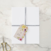 オーダーメイド 高級感のある 春の花 ギフトタグ (より糸付き)
