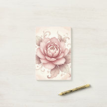 オーダーメイド 高級 ピンクの花の付箋