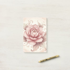 オーダーメイド 高級 ピンクの花の付箋 ポストイット