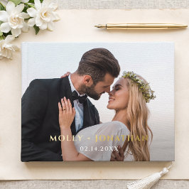 オーダーメイド 高級 結婚式 写真の記念品 ゲストブック
