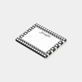 オーダーメイド 黒と白のドット ポストイット (アングル)