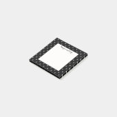 オーダーメイド 黒と白のボウスクリプト ポストイット (アングル)