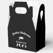 オーダーメイド 黒と白の卒業式 フェイバーボックス (見開き)