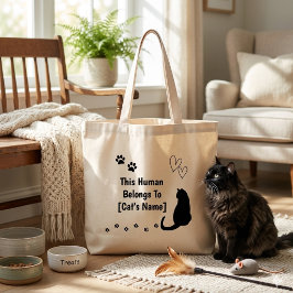 オーダーメイド 黒猫トートバッグ ラージトートバッグ