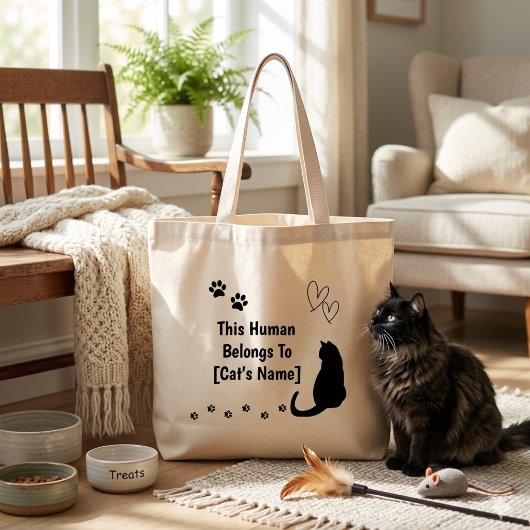 オーダーメイド 黒猫トートバッグ ラージトートバッグ